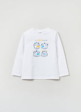 Ovs Baby Boy Robot Print Long Sleeve T-Shirt